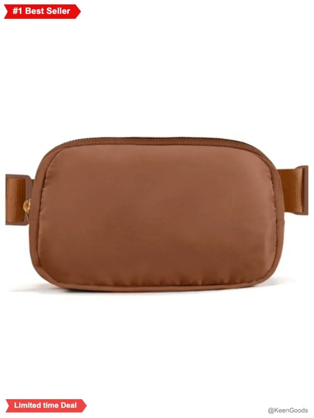 Nylon Water Resistant Belt Bag Fanny Pack Crossbody Waist Pack Zipper